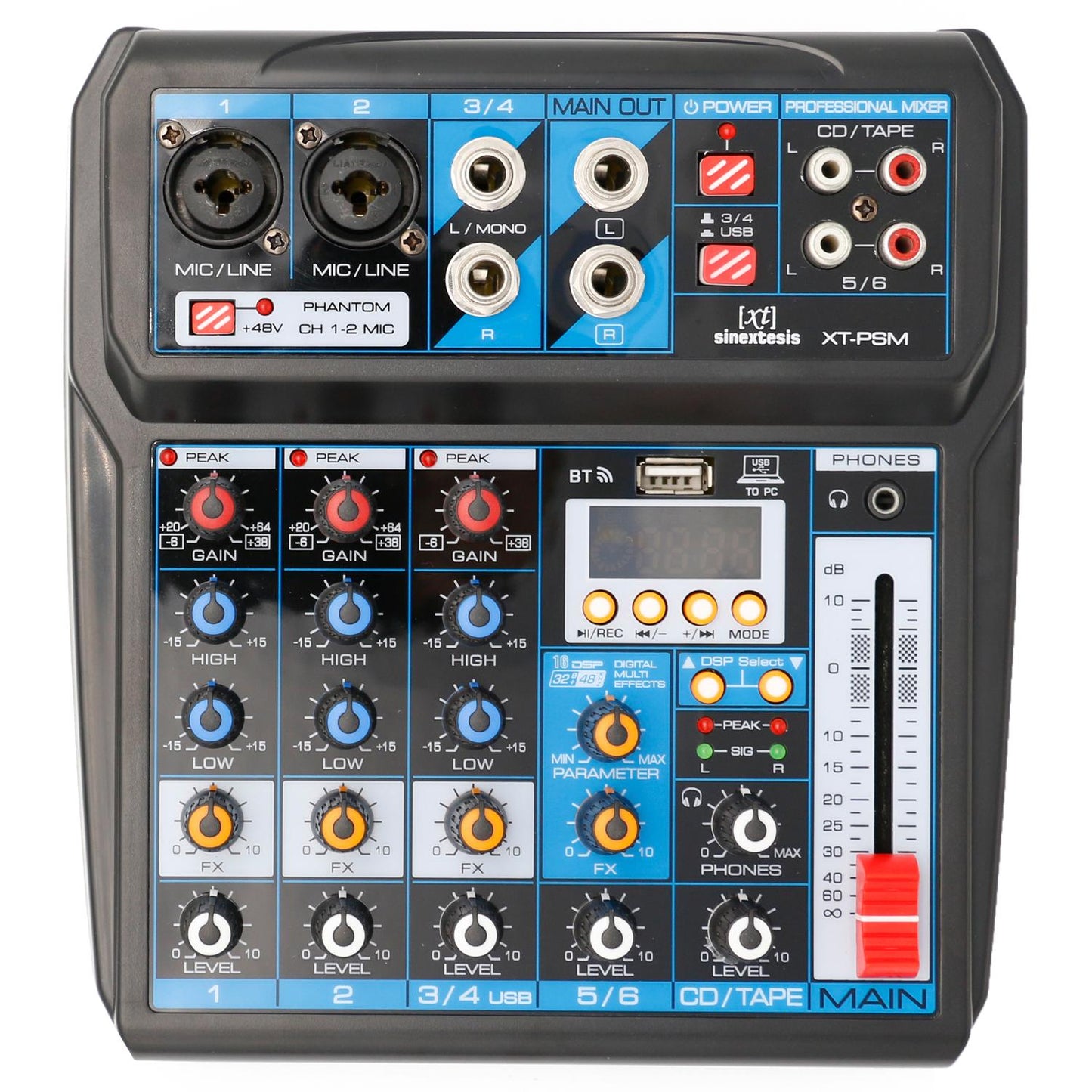 SINEXTESIS XTPSM MIXER 6 CANALI