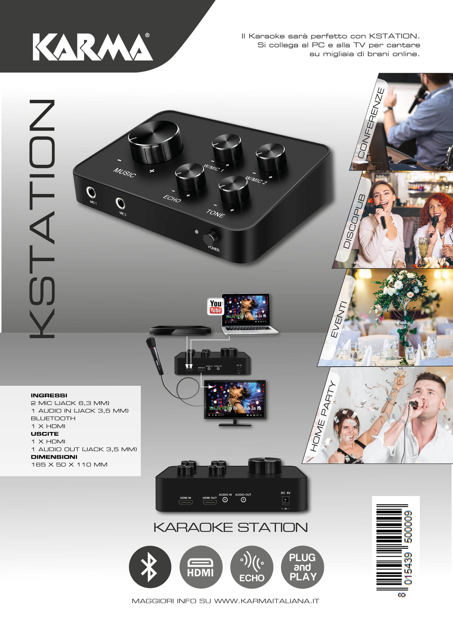 KARMA KSTATION KARAOKE MACHINE