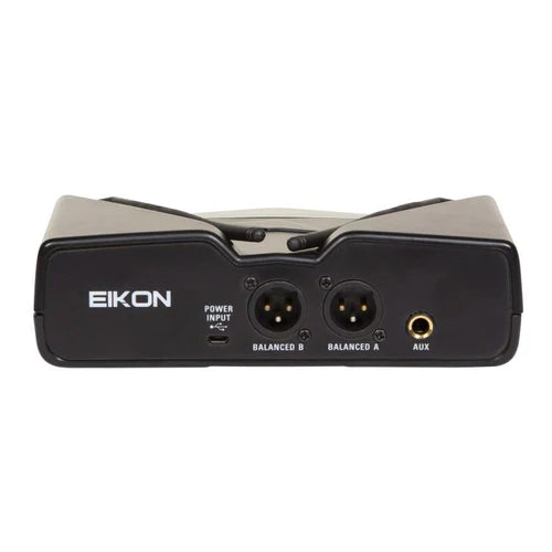 Proel EIKON WM300DM Doppio radiomicrofono UHF wireless ricevitore + Palmare Nero