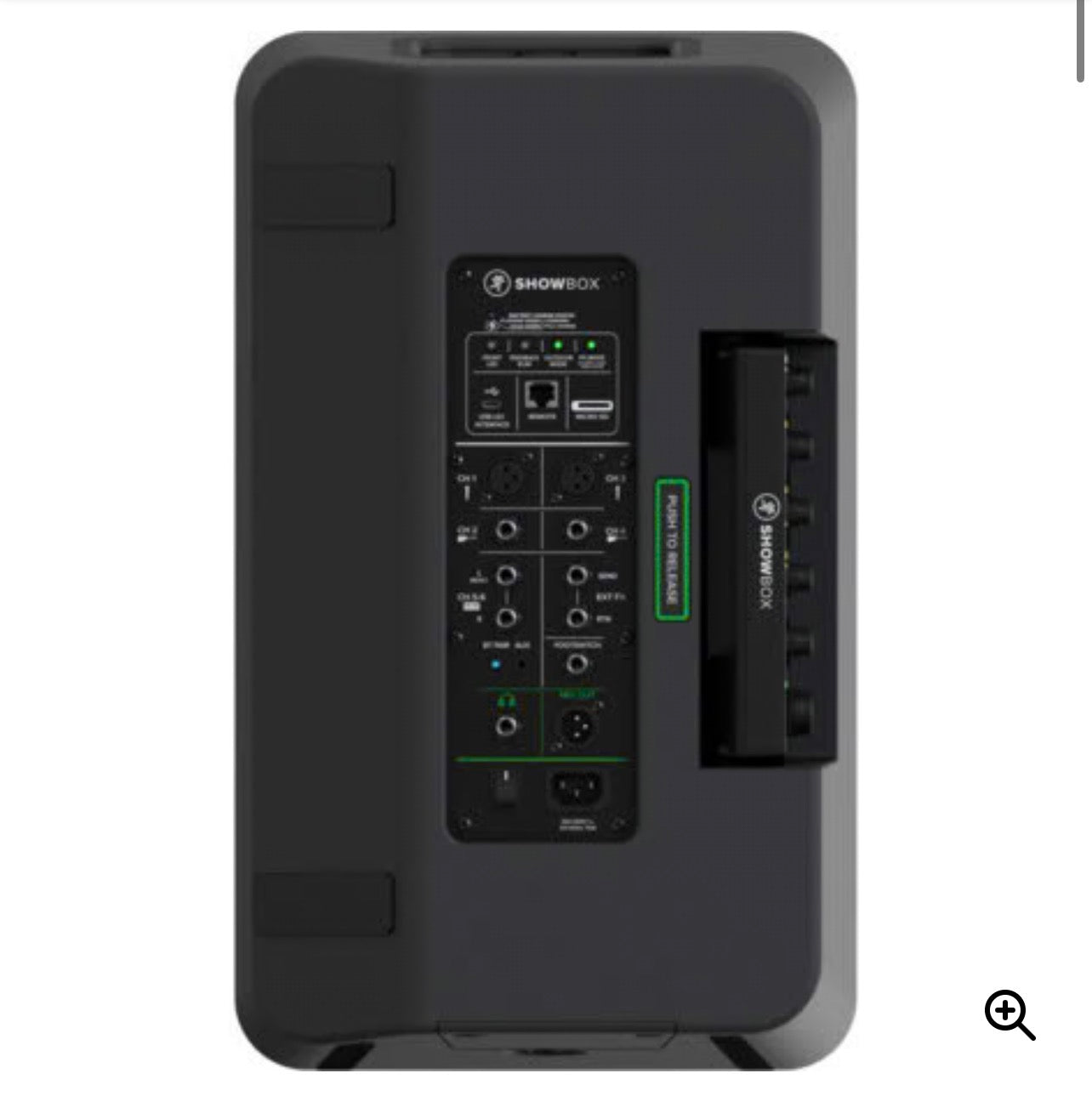 Mackie design showbox diffusore attivo 400w peak multimediale con mixer a batteria