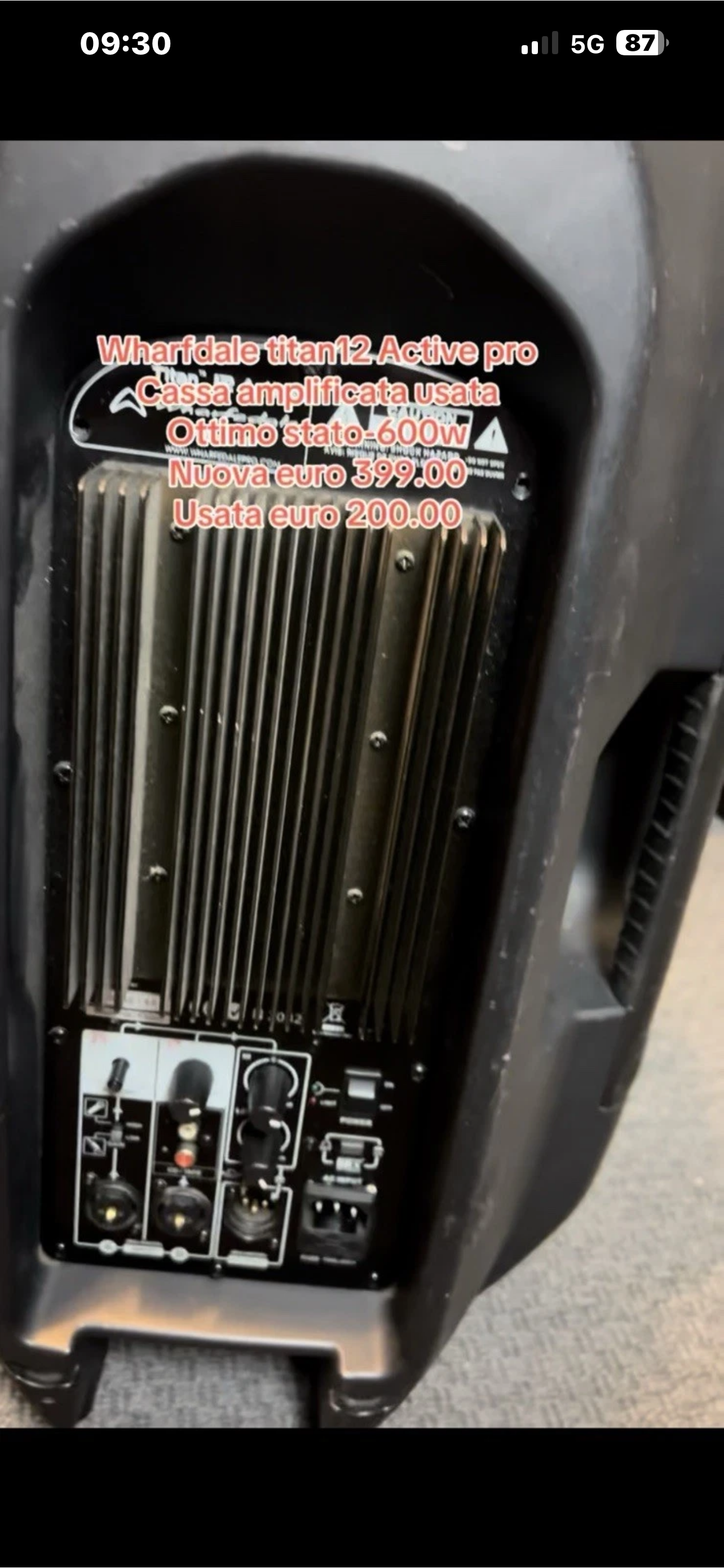 Wharfdale Titan Ax 12 Active cassa amplificata usata