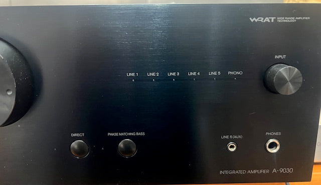 ONKYO A9030 USATO Amplificatore Audio 2 Canali Stereo Hi fi Potenza 2 x 65 Watt