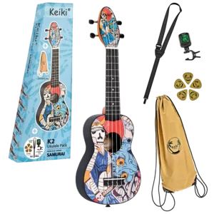 KEIKI K2 SR UKULELE SOPRANO SAMURAI KIT COMPLETO