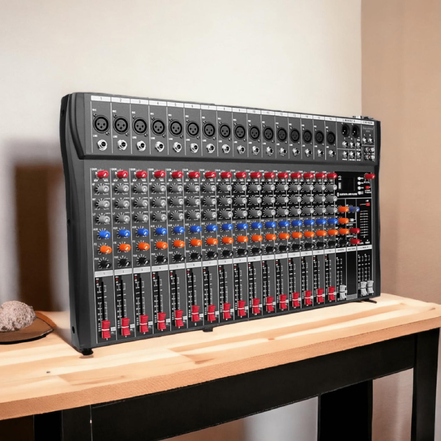 SINEXTES CT160S Mixer/Scheda Audio 16 canali (reali) MP3 USB Bluetooth con Effetto Echo