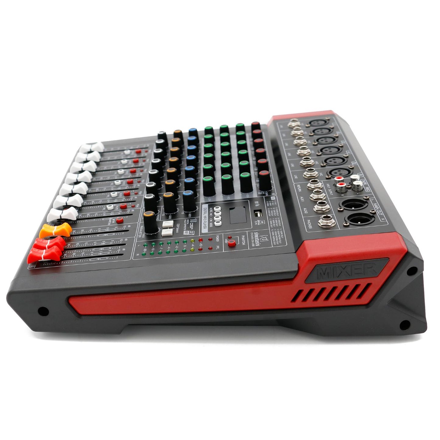 SINEXTESIS EVOMIX O6 USB Mixer/Scheda Audio 6 canali, multieffetto DSP, interfaccia USB, lettore Mp3, Bluetooth