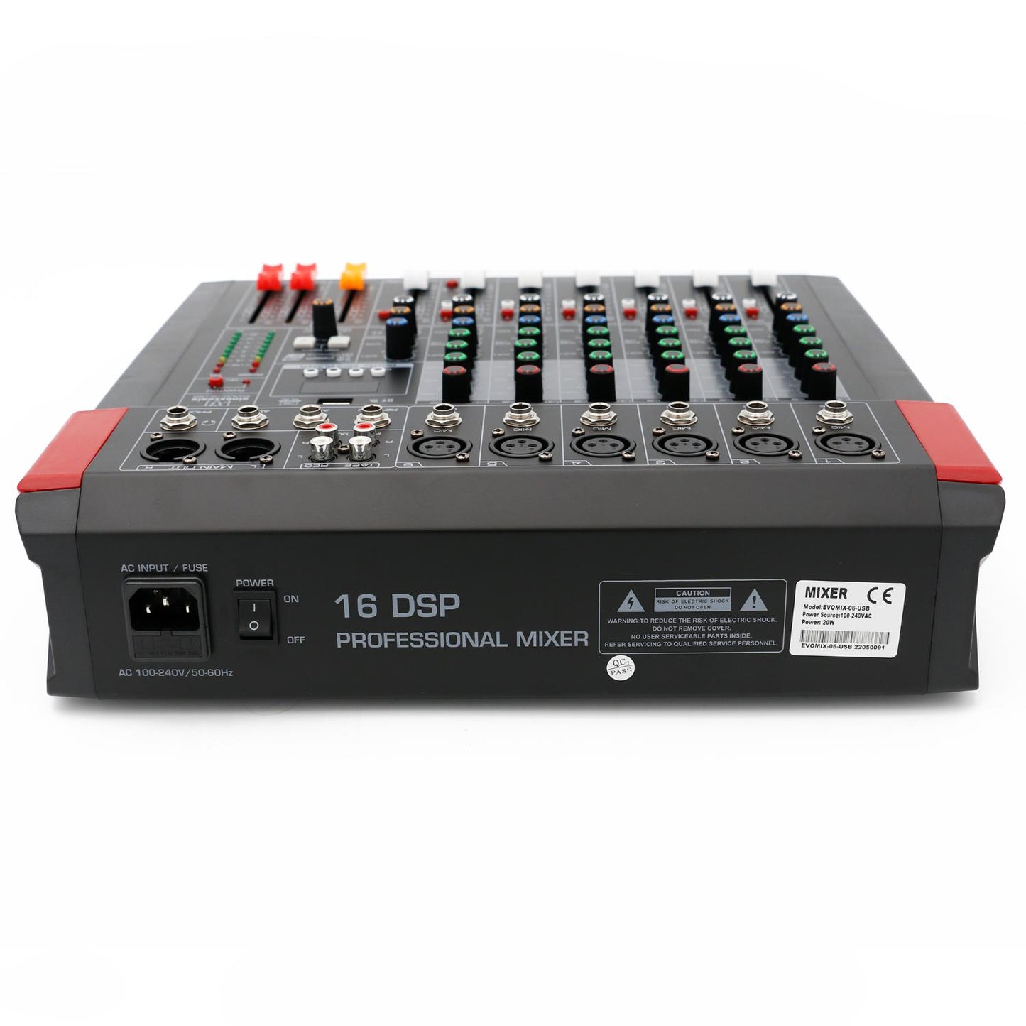 SINEXTESIS EVOMIX O6 USB Mixer/Scheda Audio 6 canali, multieffetto DSP, interfaccia USB, lettore Mp3, Bluetooth