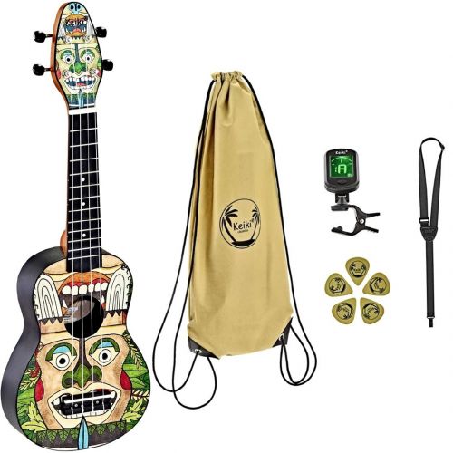 KEIKI K2 VP UKULELE SOPRANO VOODOO KIT COMPLETO
