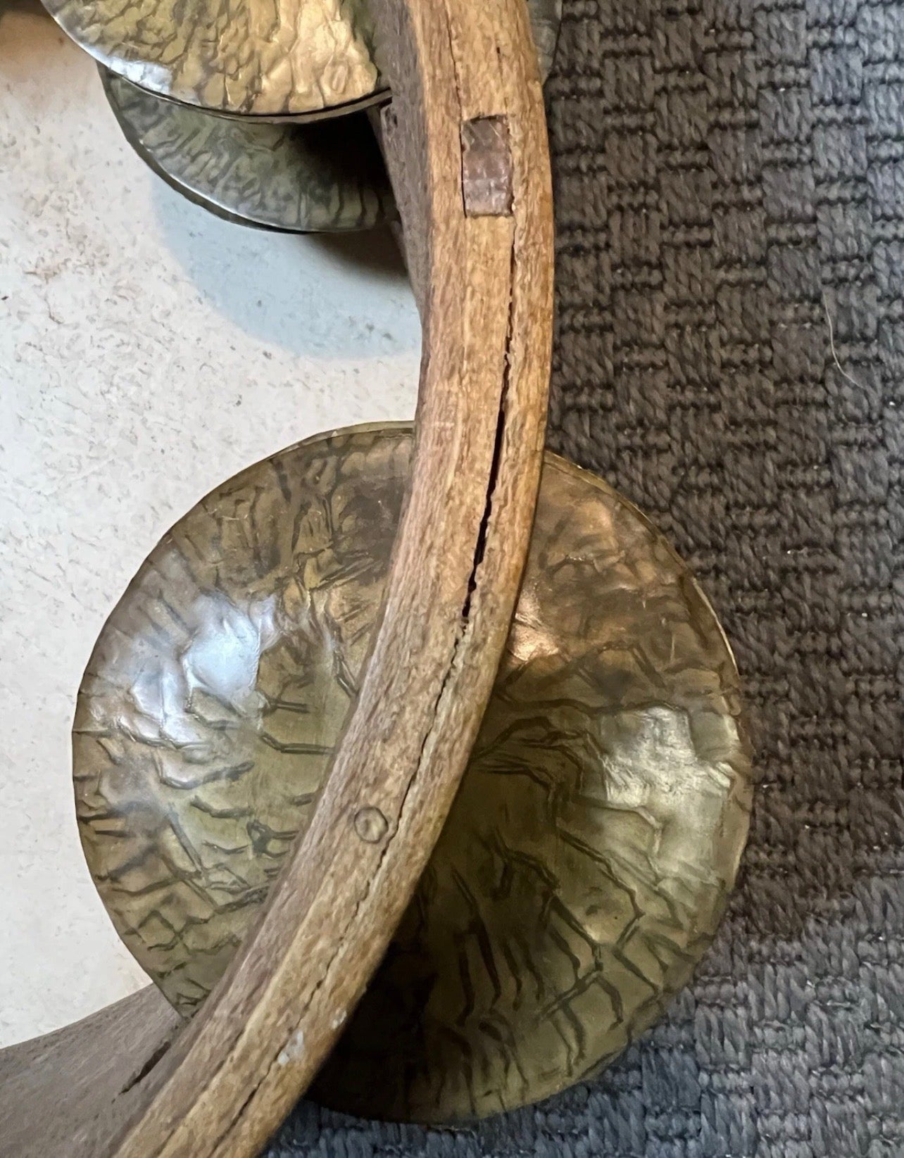 Mazhar ProfessionaleCon Piattini Di Ottone Pesante Di Altissima Costruzione 33cm
