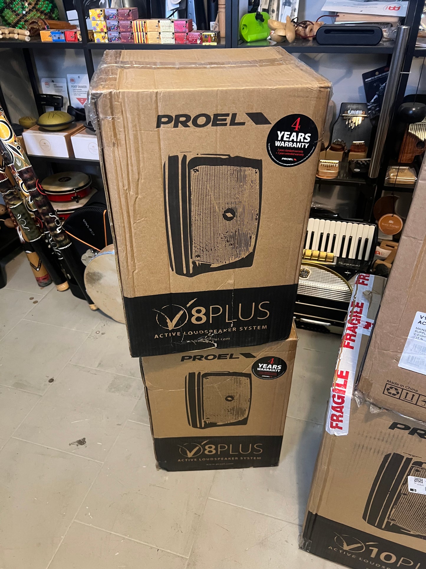 Proel v8 plus coppia cassa da esposizione perfette