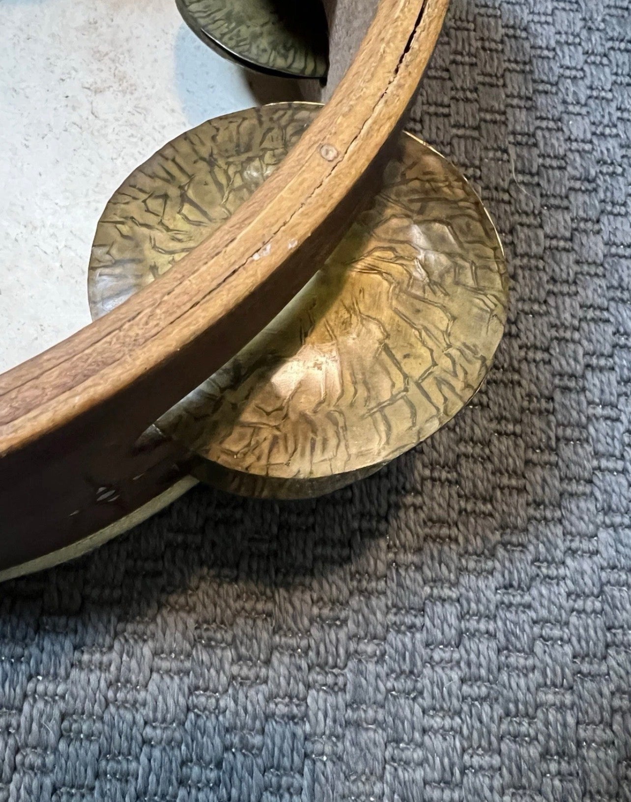 Mazhar ProfessionaleCon Piattini Di Ottone Pesante Di Altissima Costruzione 33cm