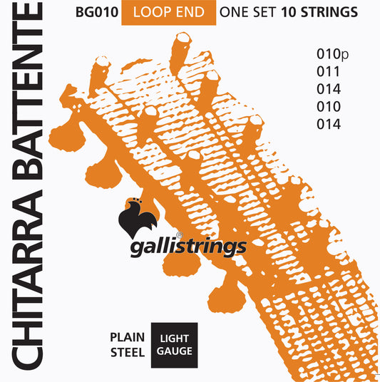 GALLI STRINGS BG010 SET CORDE PER CHITARRA BATTENTE