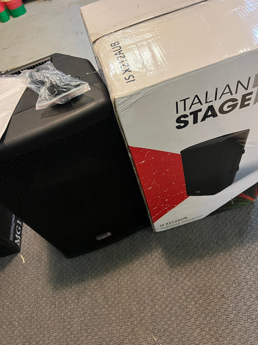 Italian Stage IS X212AUB Cassa Attiva 12" 800w picco con Bluetooth e multiplayer