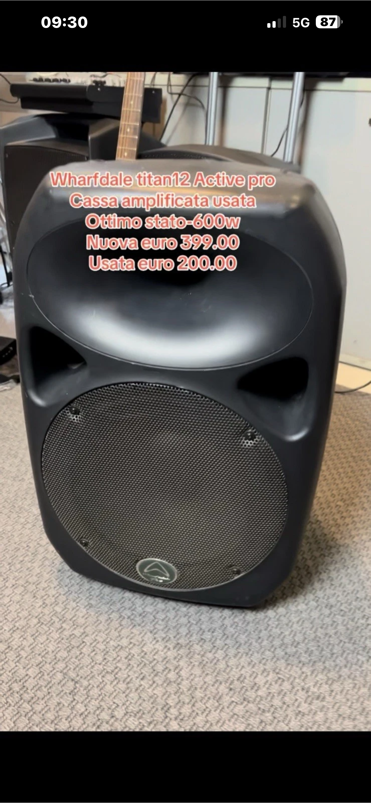 Wharfdale Titan Ax 12 Active cassa amplificata usata