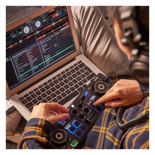 HERCULES DJ STARTER KIT MONITOR+CONTROLLER DJ+CUFFIE+SERATO