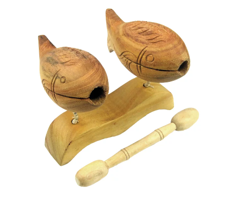 DAN MOI FAS1 WOODEN FISH ON STAND